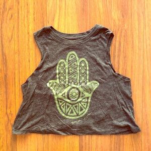 Spiritual Gangster hamsa tank top